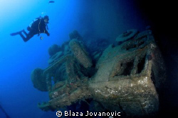 Diving on Zenobia by Blaza Jovanovic 